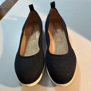 LifeStride Velocity 2.0 Women’s Black Round Closed Toe Slip On Ballerina Flats S
